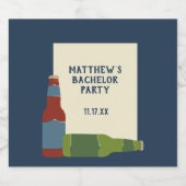 Bierflaschen Graphic Custom Message Bierflaschenetikett (Einzelnes Label)