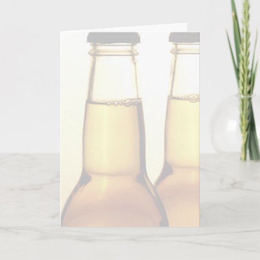Bierflaschen Grußkarten Karte (Vorderseite)