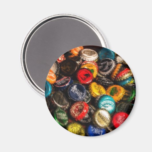 Bierflaschen Magnet (Vorderseite/Rückseite)