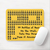 Bierflaschen Mouse Pad Mousepad (Mit Mouse)