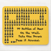 Bierflaschen Mouse Pad Mousepad (Vorne)