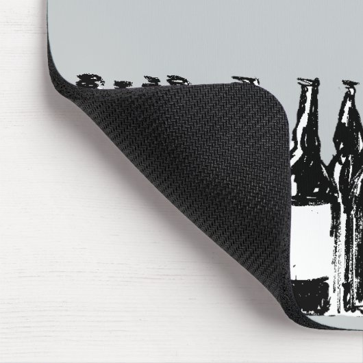 Bierflaschen Mousepad (Ecke)