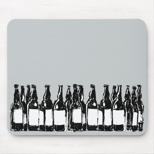 Bierflaschen Mousepad (Vorne)