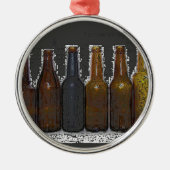 Bierflaschen Ornament Aus Metall (Vorne)