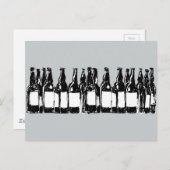 Bierflaschen Postkarte (Vorne/Hinten)