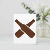 Bierflaschen Postkarte (Stehend Vorderseite)