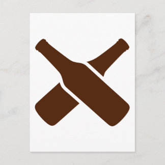 Bierflaschen Postkarte