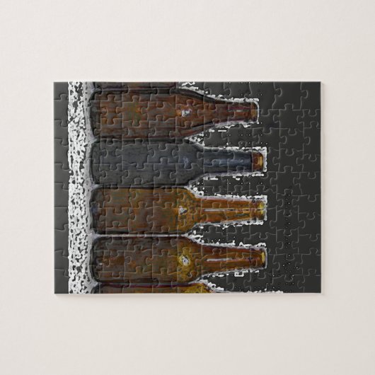 Bierflaschen Puzzle (Horizontal)