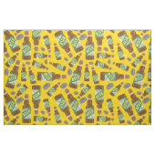 Bierflaschen und -kappen Muster mit Bläschen Retro Stoff (Fat Quarter (45,7 x 55,9 cm))