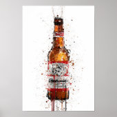 Bierflaschen-Wandkunst-Druck 'Amber' Poster (Vorne)