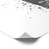Bierflaschen-Wandkunst-Druck 'Lime' Grau Poster (Ecke)