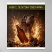 Bierflaschen zerbrechen poster (Vorne)