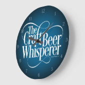 Bierflüster Große Wanduhr (Winkel)