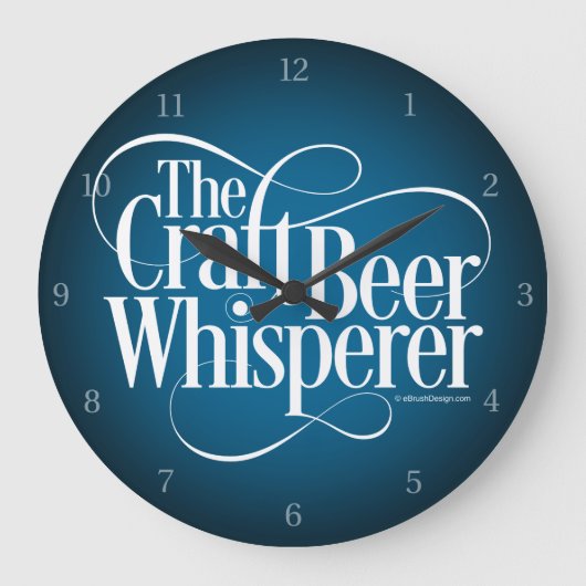 Bierflüster Große Wanduhr (Vorderseite)
