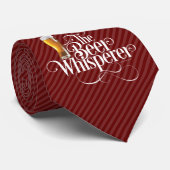 Bierflüster (weiße) Krawatte (Gerollt)