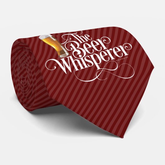 Bierflüster (weiße) Krawatte (Gerollt)