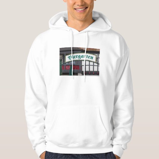 Biergarten-Schild, Deutschland Hoodie (Vorderseite)