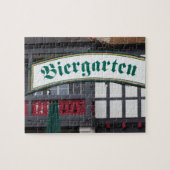Biergarten-Schild, Deutschland Puzzle (Horizontal)