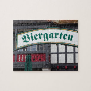 Biergarten-Schild, Deutschland Puzzle