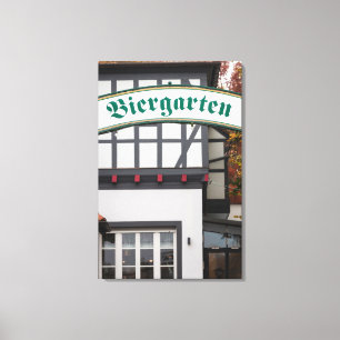 Biergarten Sign, Deutschland Leinwanddruck