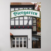 Biergarten Sign, Germany Poster (Vorne)