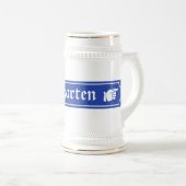 Biergarten Zeichen, Bayern, Deutschland Bierglas (VorderseiteRechts)