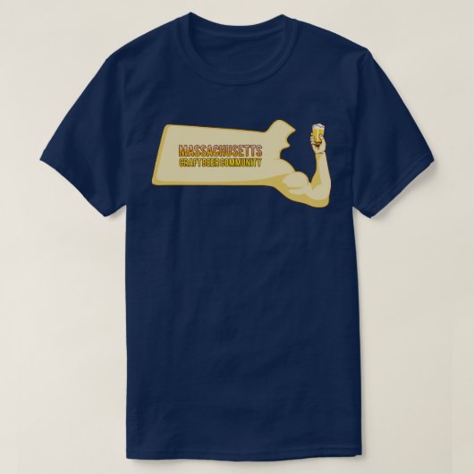 Biergemeinde Massachusetts T-Shirt (Design vorne)