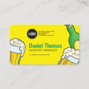 Biergeschäft Visitenkarte personalisieren
