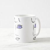 Bierglas-Augen. Kaffeetasse (VorderseiteRechts)
