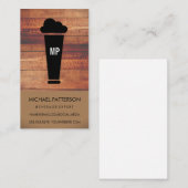 Bierglas | Brauerei | Holzschnitt Visitenkarte (Vorne/Hinten)