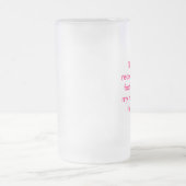 Bierglas der Ehefrau Mattglas Bierglas (Mittel)