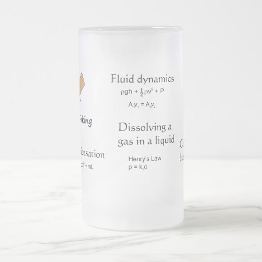 Bierglas für Physik Mattglas Bierglas (Mittel)