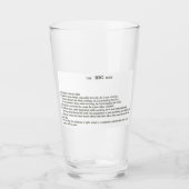 Bierglas Glas (Vorderseite)