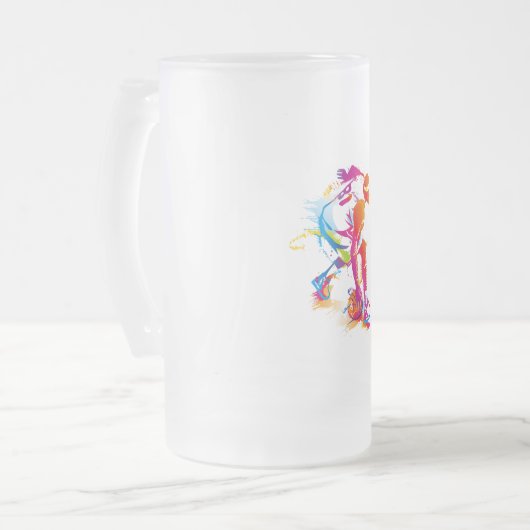 Bierglas Mattglas Bierglas (Vorderseite Links)