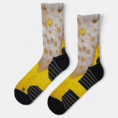 Bierglas mit Bläschen und Schaumstoff Socken (Links)