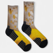 Bierglas mit Bläschen und Schaumstoff Socken (Rechts)