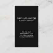 Bierglas mit Monogramm Visitenkarte (Rückseite)