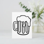Bierglas Postkarte (Stehend Vorderseite)