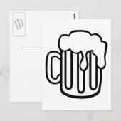 Bierglas Postkarte (Vorne/Hinten)