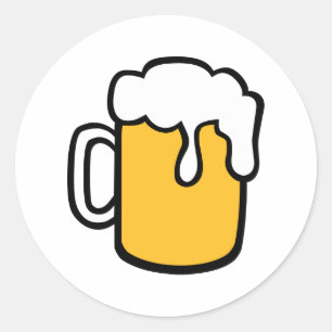 Bierglas Runder Aufkleber