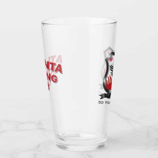 Bierglas zum 50. Jubiläum Glas (Rechts)