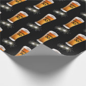 Biergläser im 30. Geburtstag Geschenkpapier (Ecke)