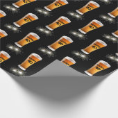 Biergläser im 40. Geburtstag Geschenkpapier (Ecke)