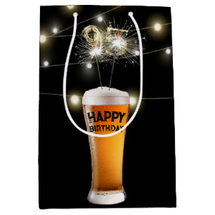 Biergläser im 95. Geburtstag Mittlere Geschenktüte