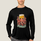 Bierglaskopf Octopus Graphic T-Shirt Tri-Blend Shirt (Vorderseite)