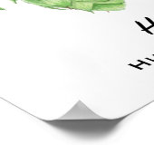 Bierhops Aquarellmalerei Poster (Ecke)