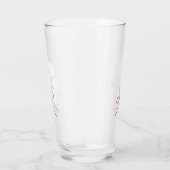 Bierhops Weihnachten mit Monogram Bierglas Glas (Rechts)