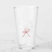 Bierhops Weihnachten mit Monogram Bierglas Glas (Vorderseite)