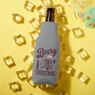 Bieriger Weihnachten Vintage Festliche Party-Typen Flaschenkühler