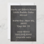 Bierkeller und TYPEN mit Zwischenablage Kinderdusc Einladung (Rückseite)